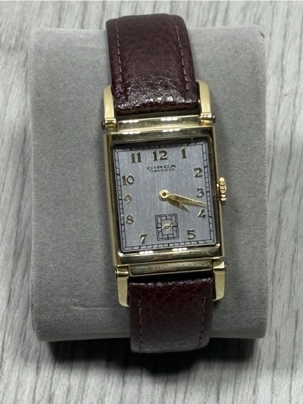 Circa CT106T Vintage 23K Gold Plated Quartz Wrist Watch - Needs Battery
